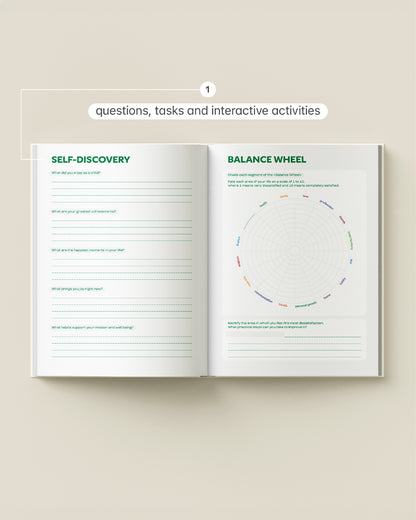 White Guided Weekly Planner Full Year 4-in-1