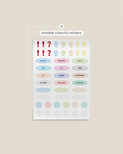 White Guided Weekly Planner Full Year 4-in-1