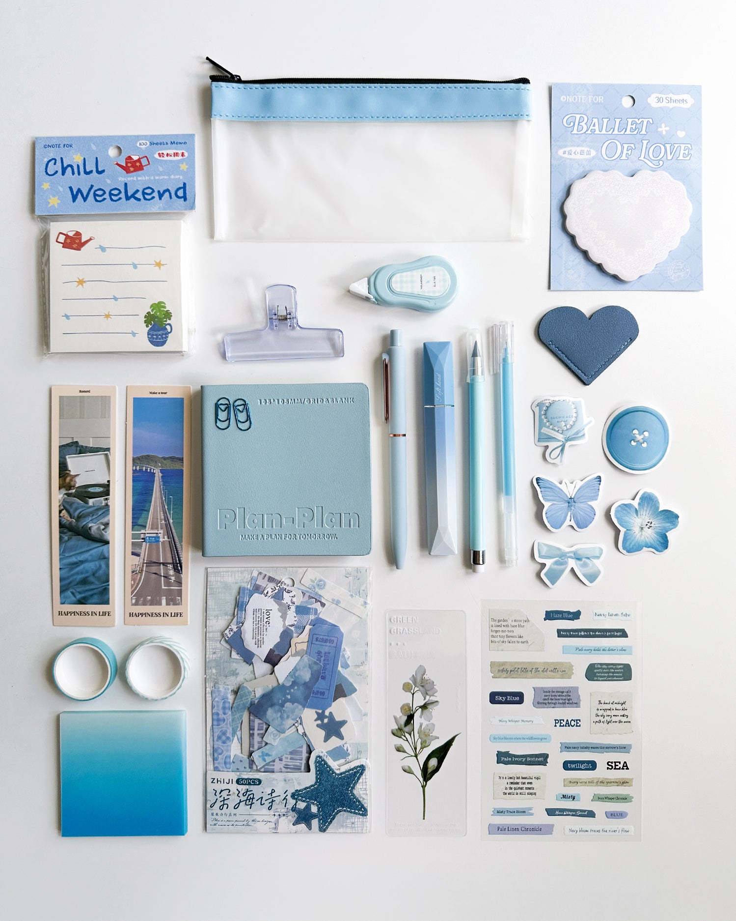 Soft Blue Stationery Set 🩵