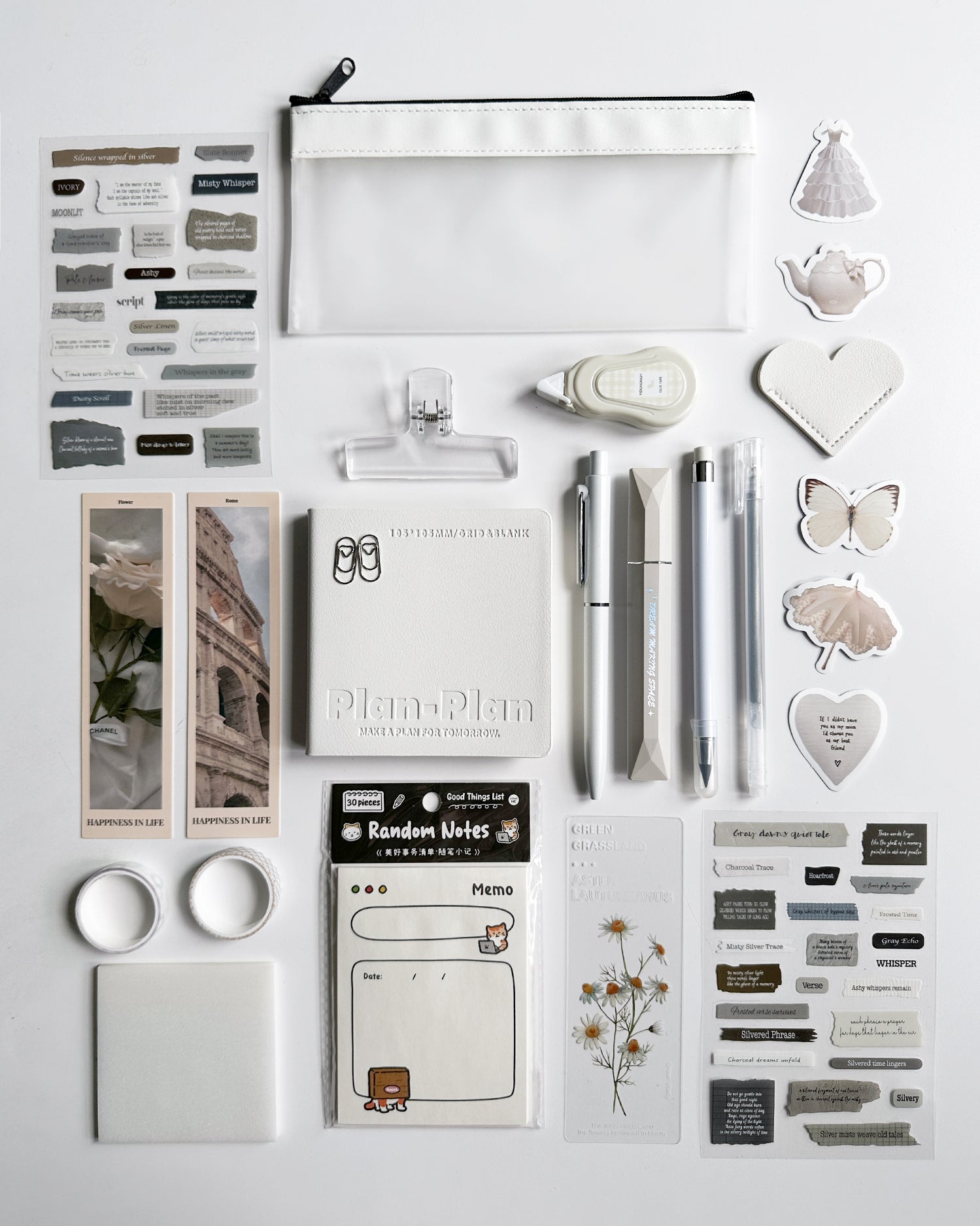 Soft White Stationery Set 🤍