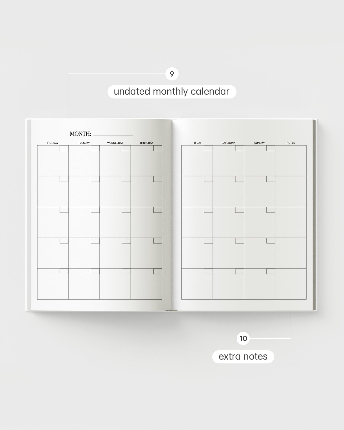 Season of Growth White Planner #2
