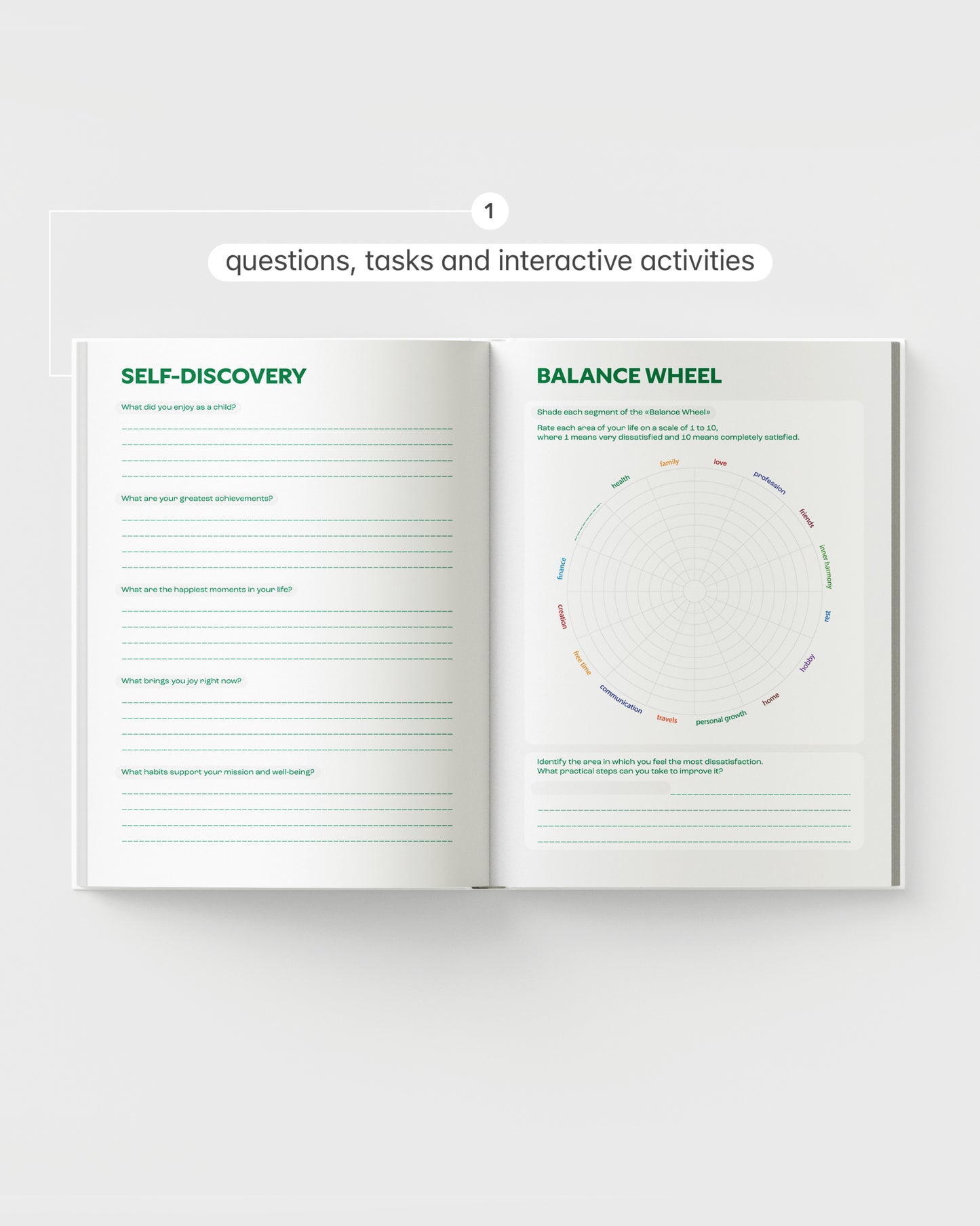 Guided Weekly Planner Full Year 4-in-1 Black