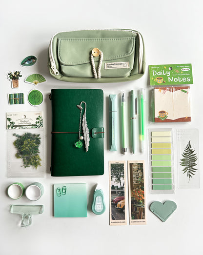 Classic Green Stationery Set 💚