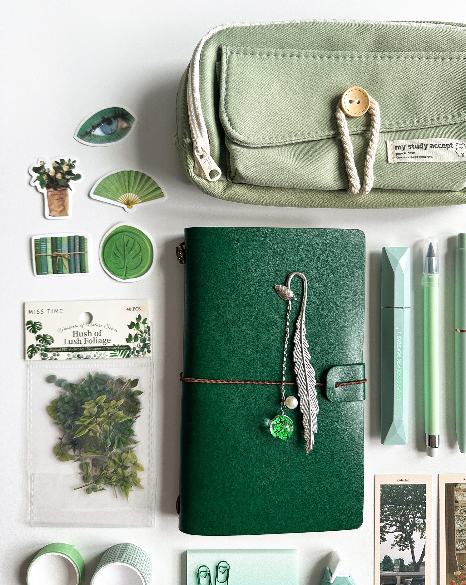 Classic Green Stationery Set 💚