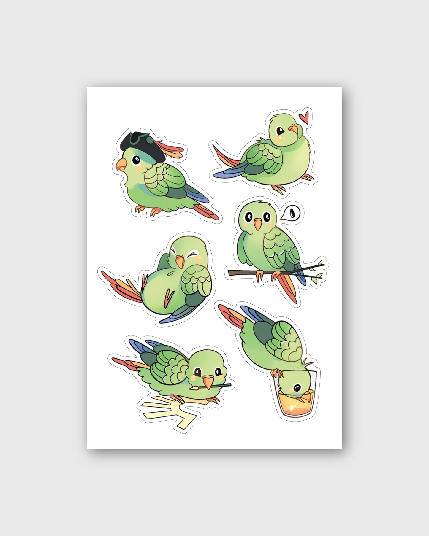 Stickers Zoomye the Parrot