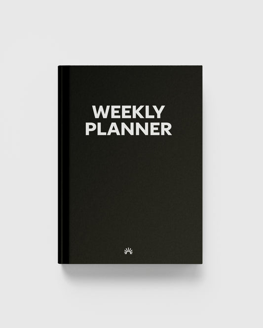 Guided Weekly Planner Full Year 4-in-1 Black