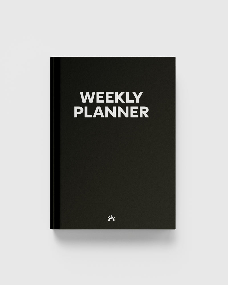 Guided Weekly Planner Full Year 4-in-1 Black