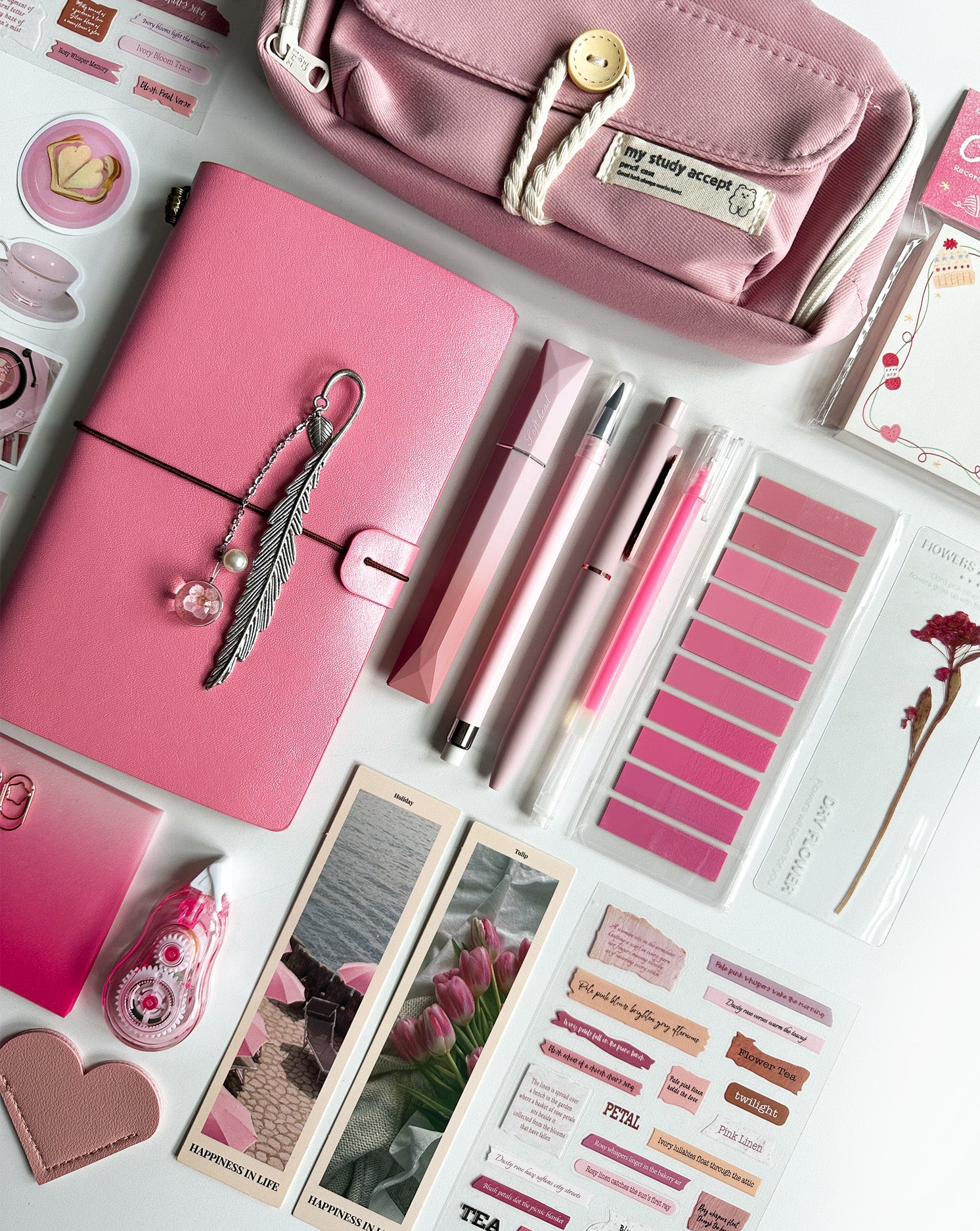Classic Pink Stationery Set 🩷