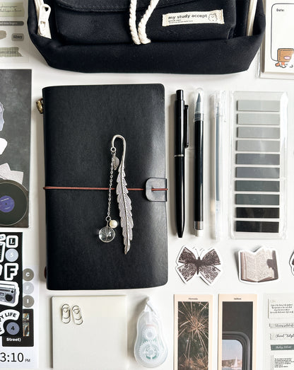 Classic Black Stationery Set 🖤