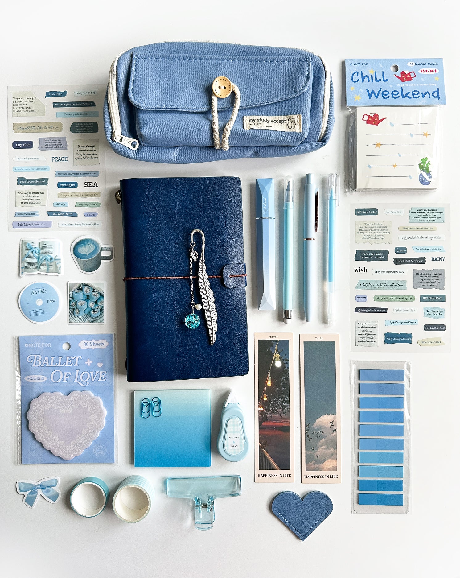 Classic Blue Stationery Set 🩵