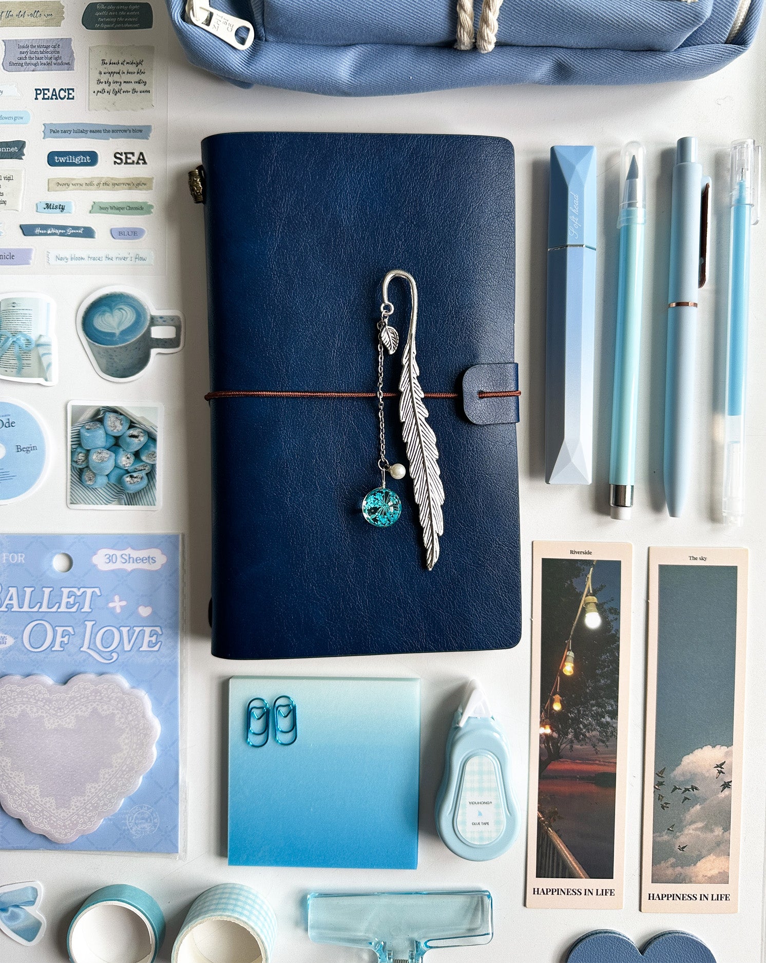 Classic Blue Stationery Set 🩵