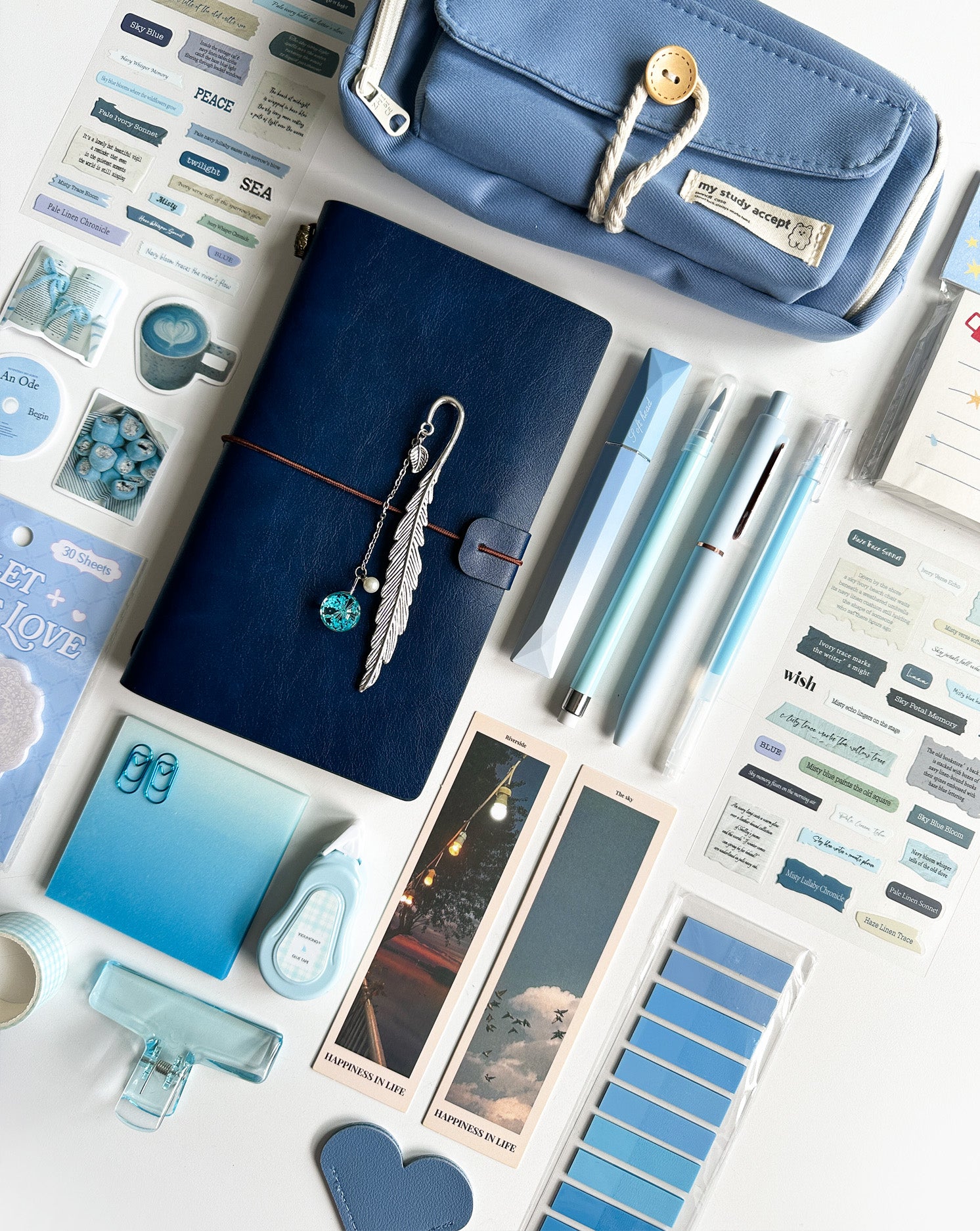 Classic Blue Stationery Set 🩵