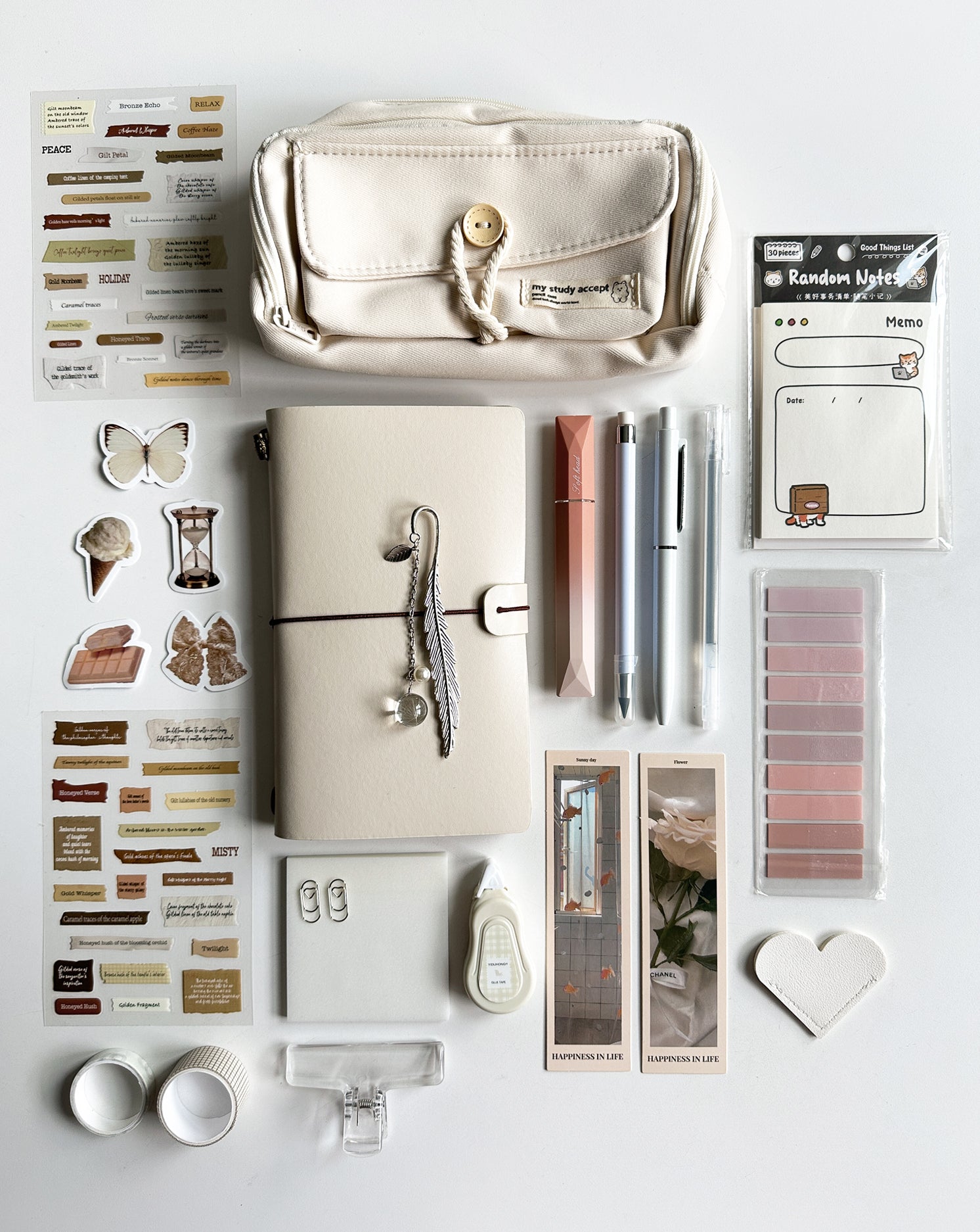 Classic White Stationery Set 🤍