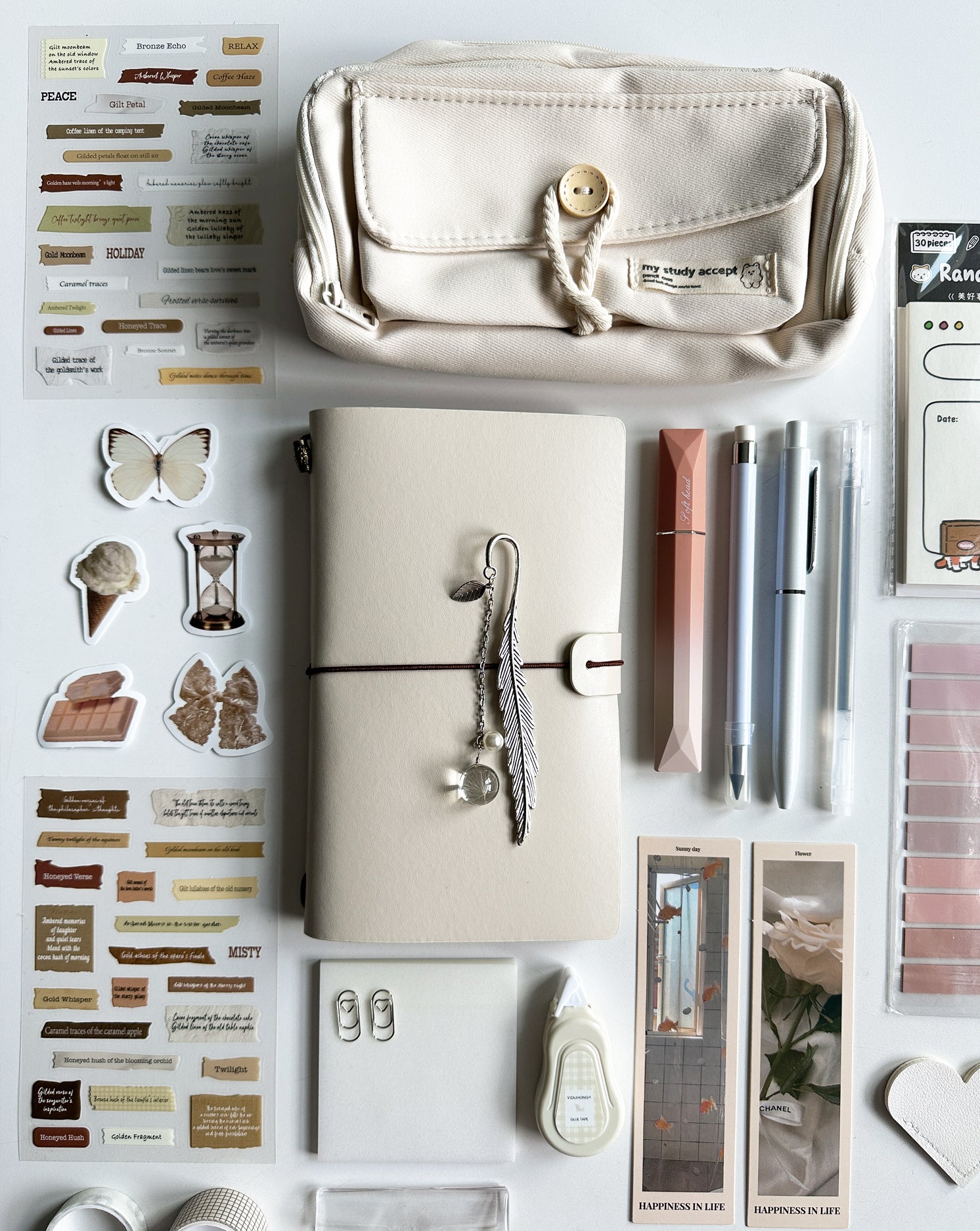 Classic White Stationery Set 🤍
