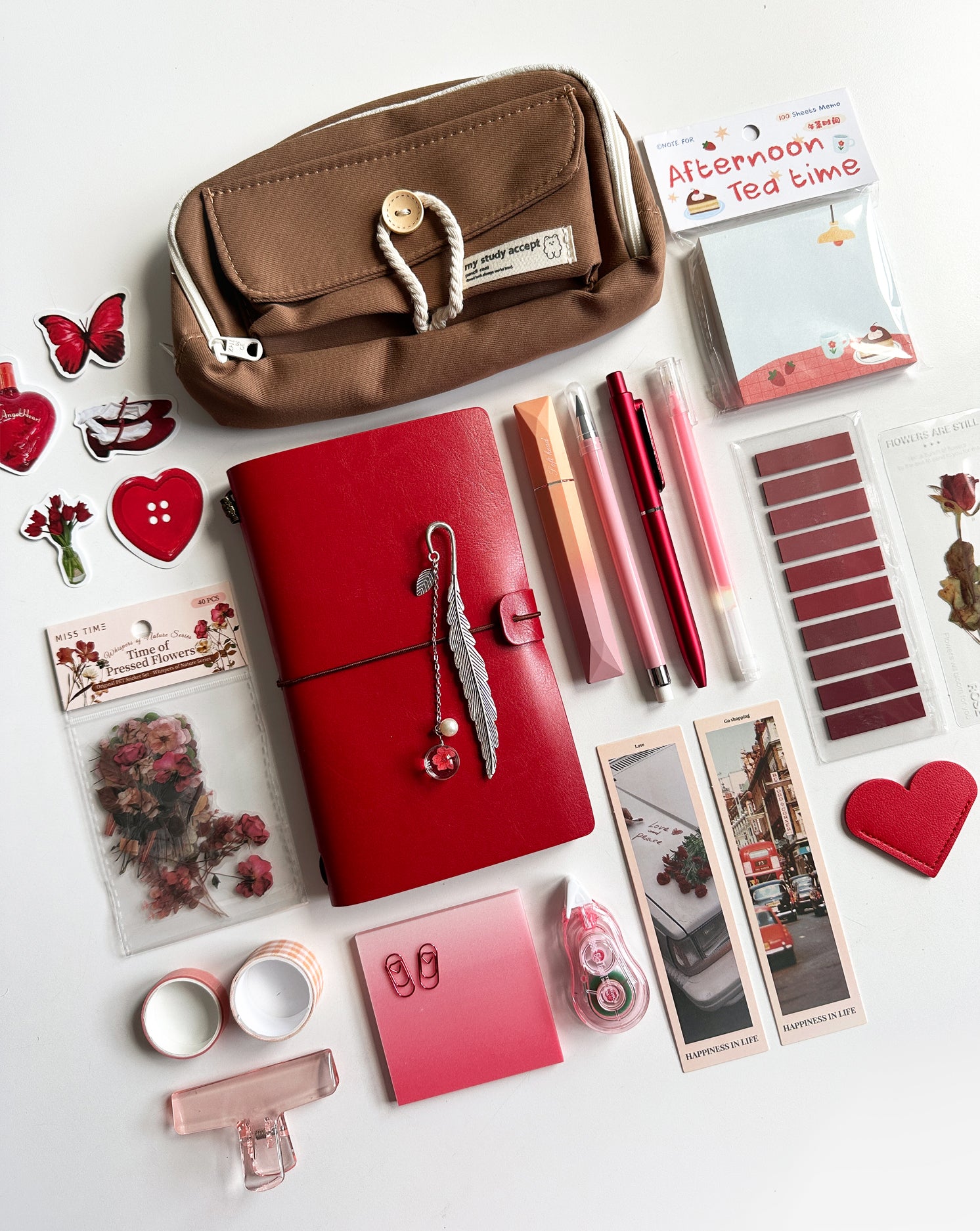 Classic Red Stationery Set ❤️