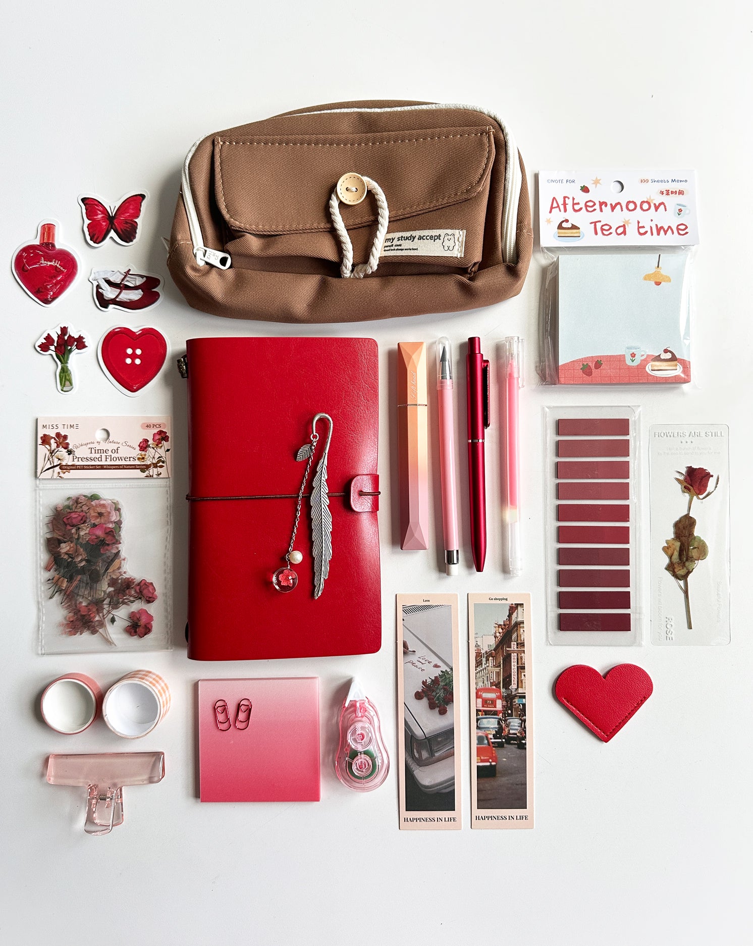 Classic Red Stationery Set ❤️