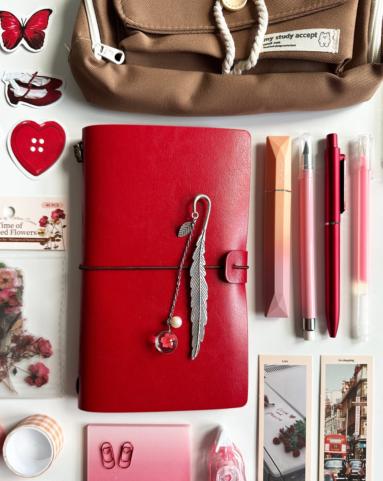 Classic Red Stationery Set ❤️