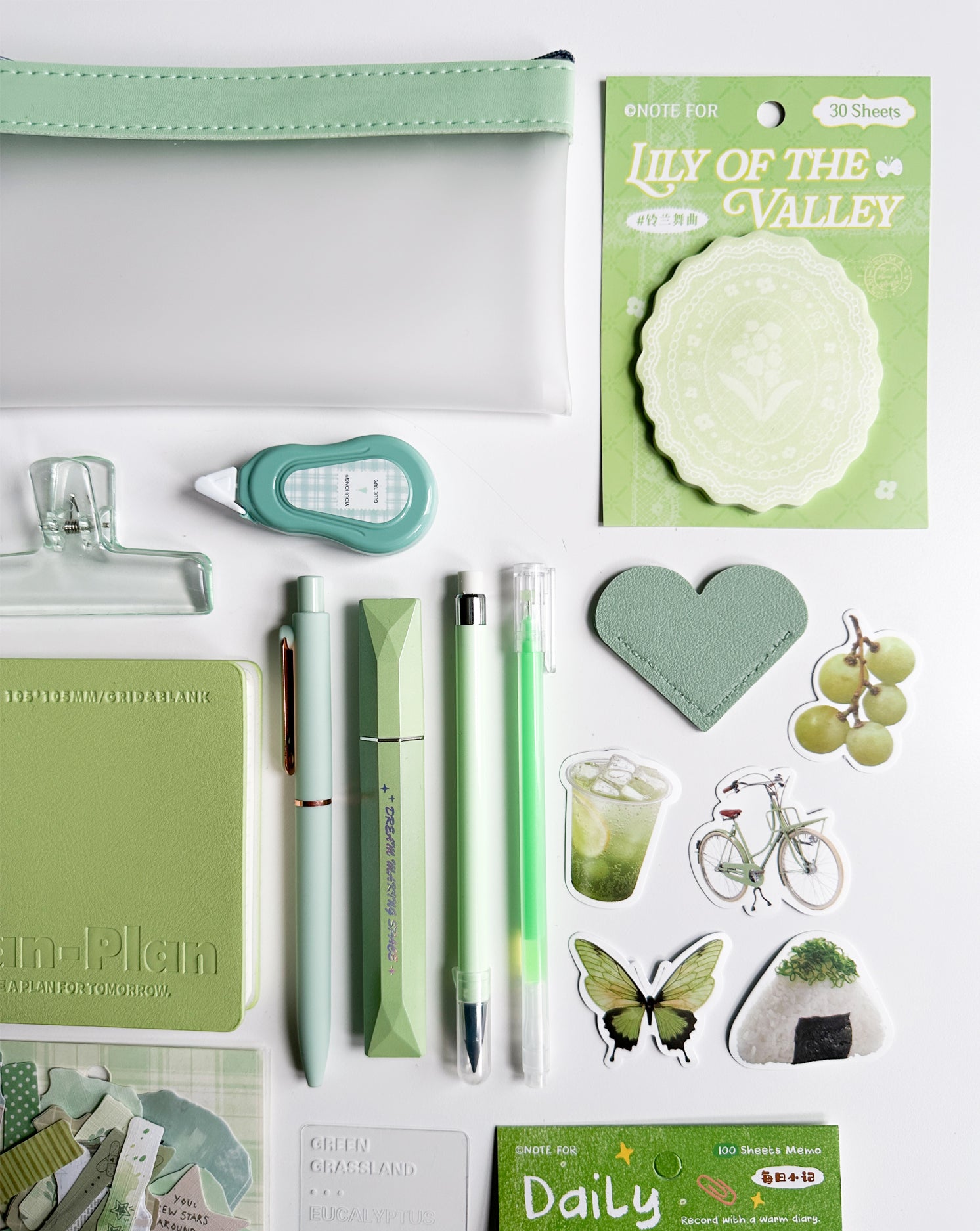 Soft Green Stationery Set 💚