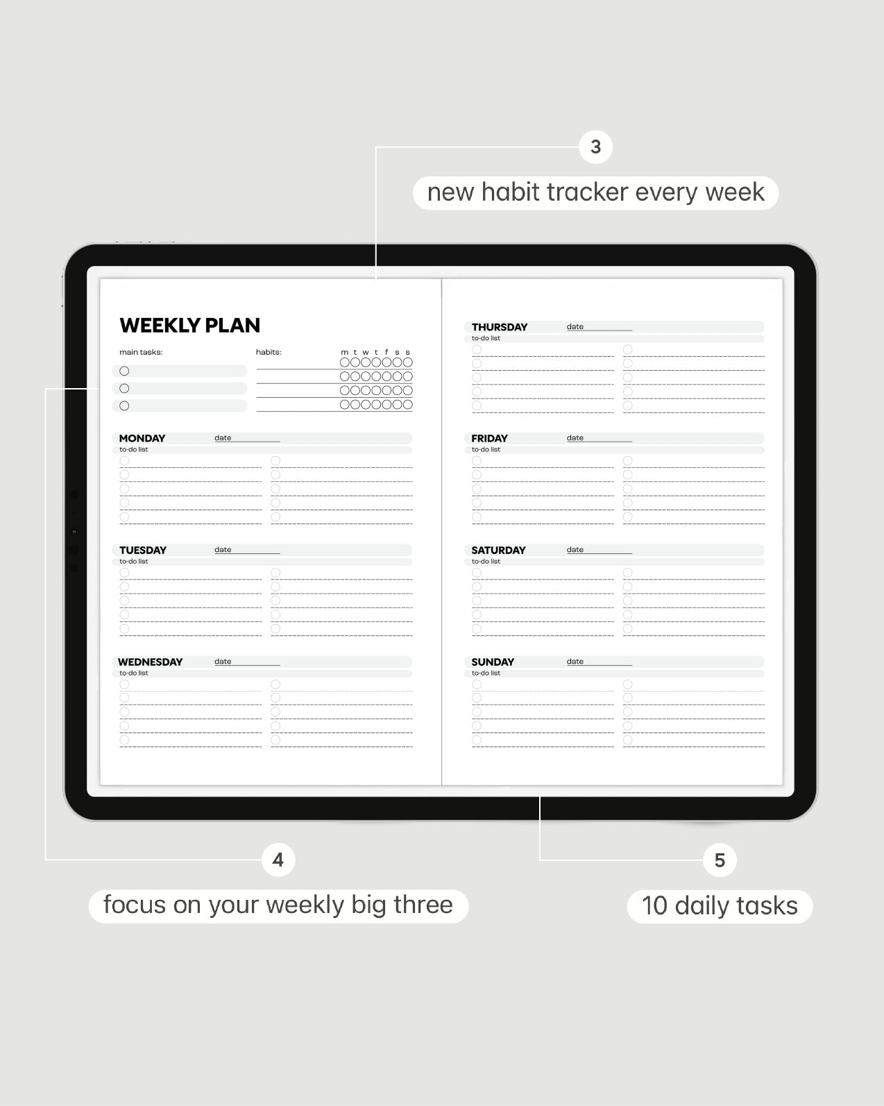 Digital Weekly Planner #1