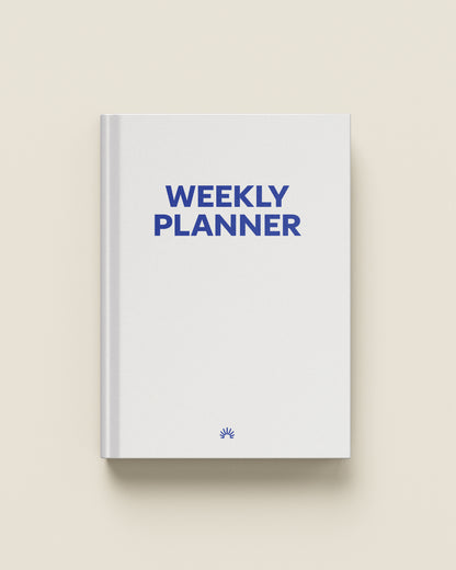 White Guided Weekly Planner Full Year 4-in-1