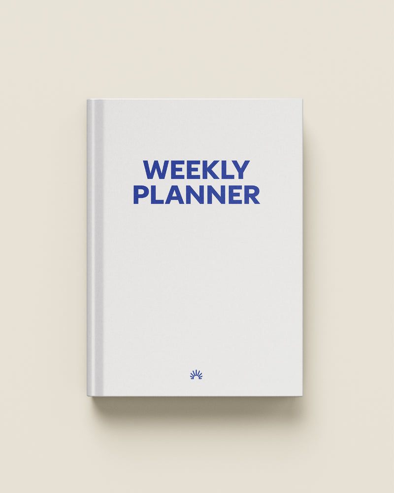 White Guided Weekly Planner Full Year 4-in-1