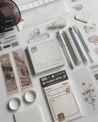 Soft White Stationery Set