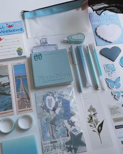 Soft Blue Stationery Set