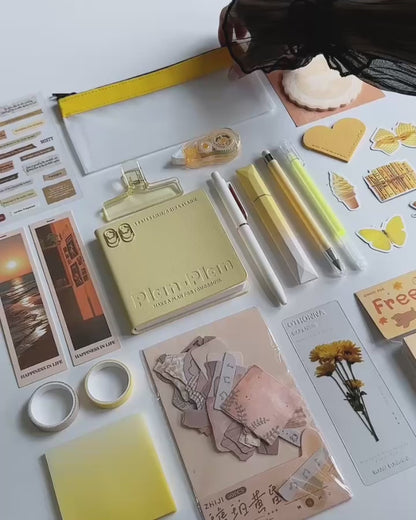 Soft Yellow Stationery Set