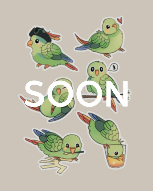 Zoomye the Parrot Sticker Pack